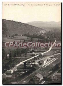 Postcard Old Ariege Lavelanet Vue Generale and Route Mirepoix