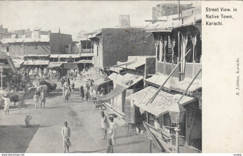 KARACHI , Pakistan , 1900-10s ; Street View in Native Town | Asia ...