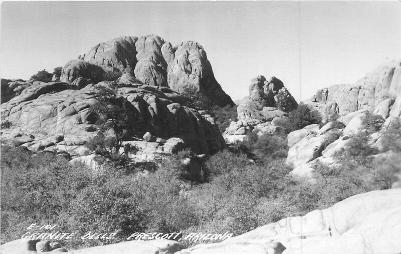 Arizona Prescott Granite Dells E-101 RPPC Photo Postcard 22-7392