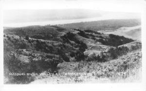 Chamberlain South Dakota~Misouri River Valley~Rolling Hills~c1930s RPPC