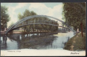 Bedfordshire Postcard - Suspension Bridge, Bedford    T2157