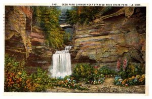 Postcard NATURE SCENE Starved Rock State Park Illinois IL AP4645