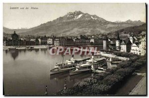 Old Postcard Luzern Und Der Pilatus Charter