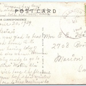 c1920s Ellenton, Fla Tourist Home Trailer Park Postcard FL Bradenton Vogt A88