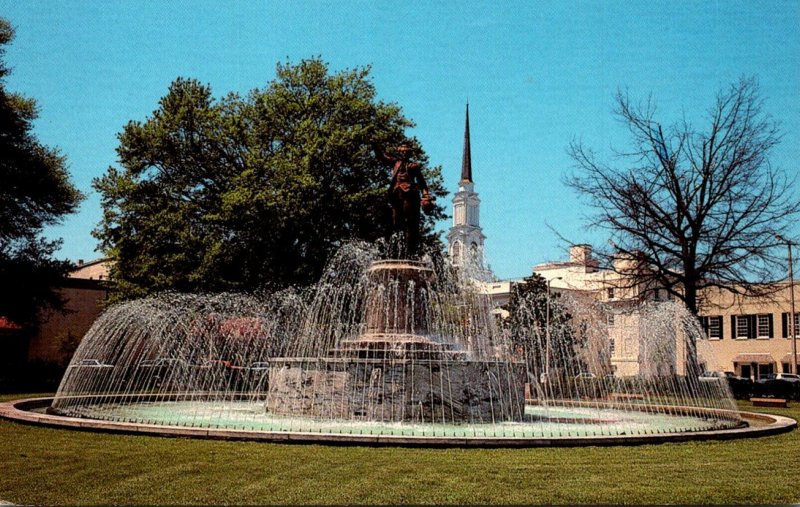 Georgia La Grange Fountain In Lafayette Square