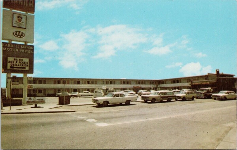 Amarillo Texas Farrell Manor Motel Route 66 & US 287 Unused Vintage Postcard H38