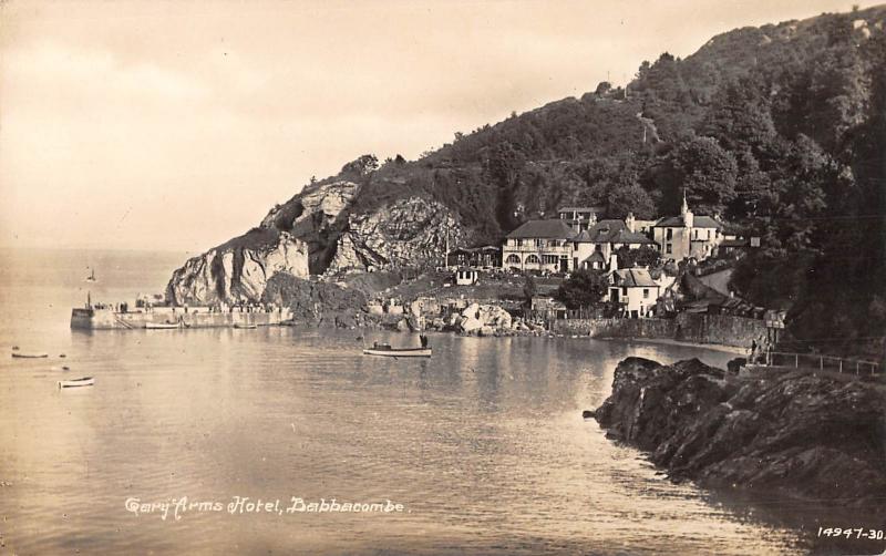 uk13021 gary arms hotel babbacombe real photo  uk