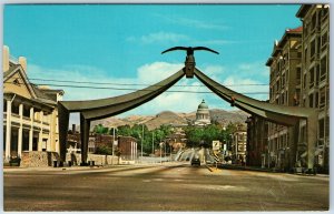 c1960s Salt Lake City, Utah Eagle Gate Downtown Capitol Brigham Young Rumel A210