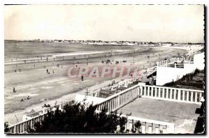 Old Postcard Beach Saint Gilles sur Vie