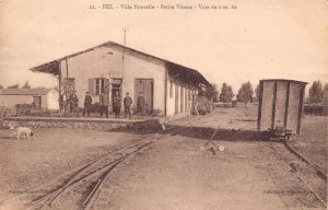Morocco Fez Ville Nouvelle Petite Vitesse Railway Train Station postcard C322