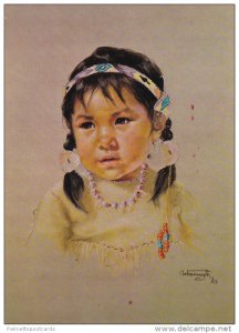 D. Oxborough: Prairie Sparrow, Portrait of Canadian Indian Girl in Leather ...