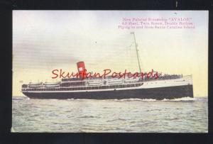 SANTA CATALINA ISLAND CALIFORNIA STEAMSHIP AVALON VINTAGE POSTCARD 1910