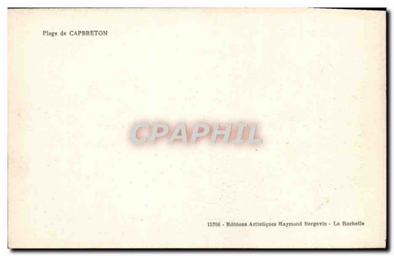 Old Postcard Capbreton Beach