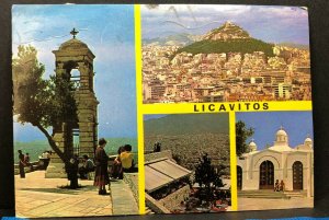 Vintage Postcard Greece Athens The Lycabettus