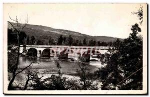 Old Postcard Souillac Bridge on the Dordogne