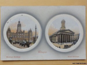 1909 - Glasgow - Municipal Buildings and Royal Exchange