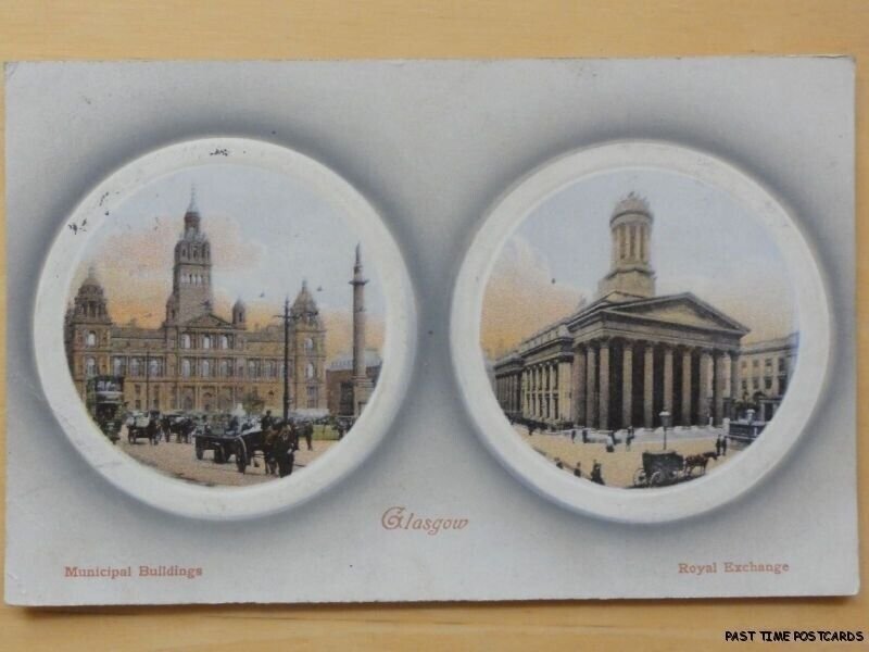 1909 - Glasgow - Municipal Buildings and Royal Exchange