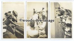 bu0506 -  Royal Navy - Ammo Ship, Lost Torpedo, ect. - 3 postcards & 3 photos