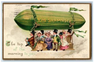 1911 St. Patricks Dirigible Airship The Shamrock Ellen Clapsaddle Postcard