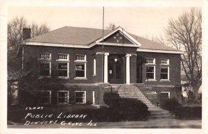 Downers Grove Illinois Public Library Real Photo Vintage Postcard AA10504