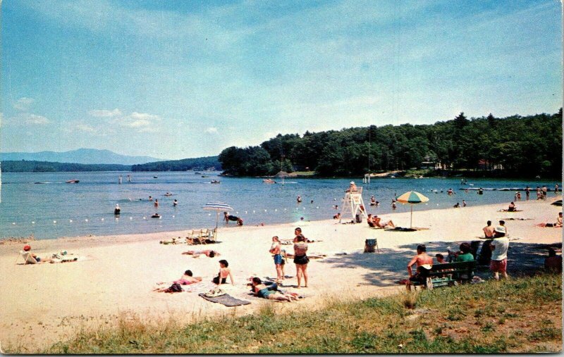 Weirs Beach Endicott Rock Lake Winnipesaukee New Hampshire NH Postcard Tichnor  