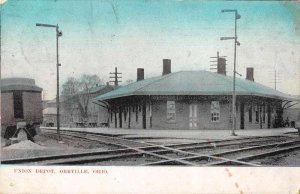 Orrville Ohio Union Depot Train Station Vintage Postcard AA21436