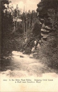 Montana Hamilton Sleeping Child Creek & Bluff In The Bitter Root Valley 1909 ...