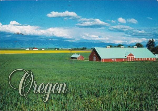 Oregon Typical Barn and Canola Fields 2006