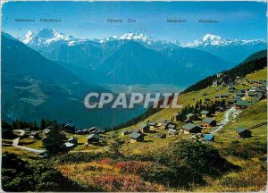 Postcard Modern Bettmeralp 1930 meters Wallis