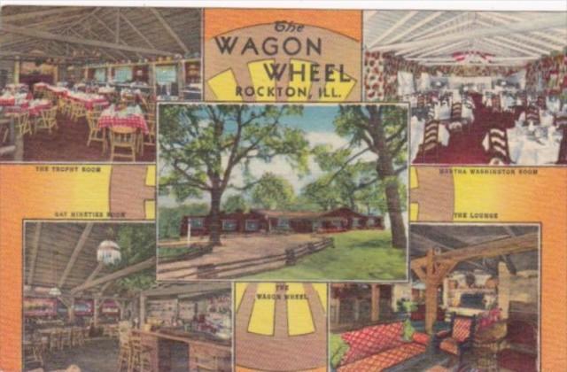 Illinois Rockton The Wagon Wheel Restaurant 1959 Curteich