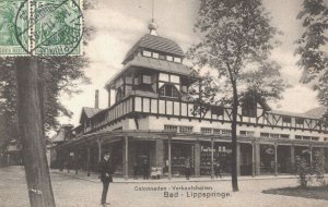 Germany Bad Lippspringe Colonnaden Verkaufshallen Vintage Postcard 04.17