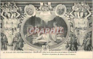 Old Postcard Palace of Fontainebleau Danea Detail of the decoration of the Ga...