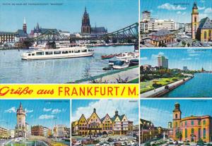 Germany Frankfurt Multi View Gruesse Aus