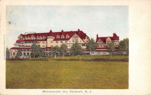 Caldwell New Jersey Monomonock Inn Street View Antique Postcard K53976