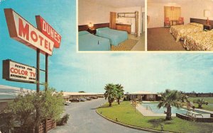 CORPUS CHRISTI, Texas TX    DUNES MOTEL~Jake Busby  ROOM~POOL  Roadside Postcard