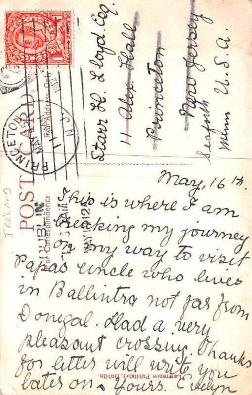 Gresham Hotel, Sackville Street Dublin Ireland 1912 