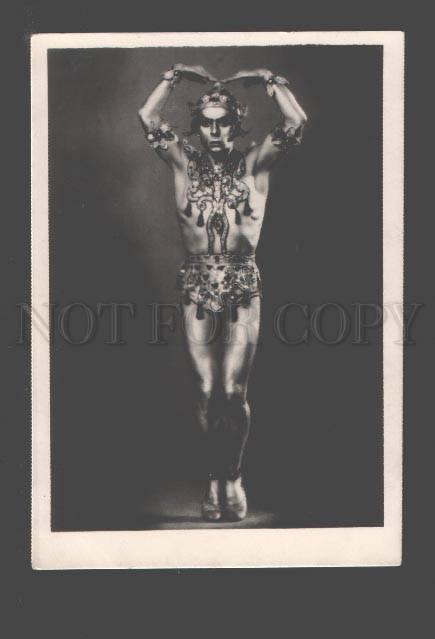 087437 ZUBKOVSKY Russian BALLET Star ART NOUVEAU Costume PHOTO