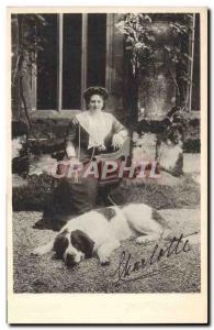 Old Postcard Wurttemberg Landesverein Dog Red Cross