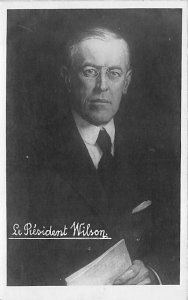 Le President Wilson View Postcard Backing 