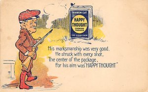 Happy Thought Chewing Tobacco Advertising Unused 