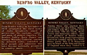 Kentucky Renfro Valley Roadside Markers