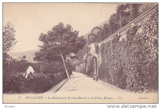 BEAULIEU, Le Boulevard Gordon-Benett et la Petite Afrique, Prvence-Alpes-Cote...