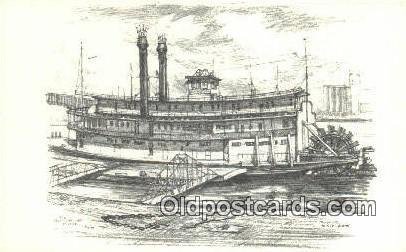 River Boat Series, The Becky Thatcher, St Louis, Missouri, MO USA Steam Ship ...