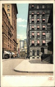 Boston Massachusetts MA Court Street Detroit Pub 10619 c1910 Postcard