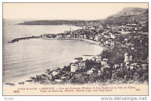 View On Garavan, Martin Cape & Dog's Shead, Menton (Alpes Maritimes), France ...