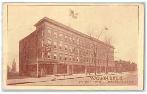 c1910's Watsons House Building Exterior Roadside Niagara Falls New York Postcard