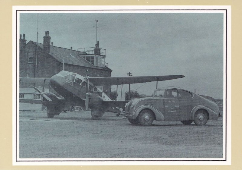 Liverpool Aerodrome in 1935 Royal Mail Plane Transport Postcard