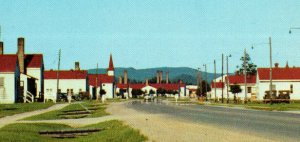 1958 Street Scene Camp McCoy Wis. Wisconsin Vintage Standard View Postcard 