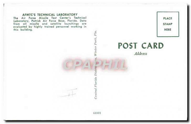 Old Postcard Aviation Area AFMTC & # 39s technical Laboratory