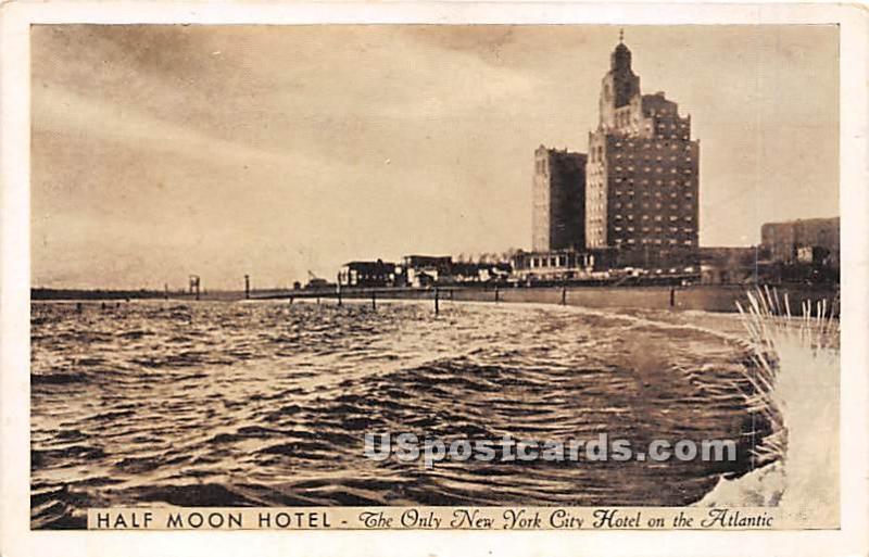 Half Moon Hotel Coney Island NY Unused